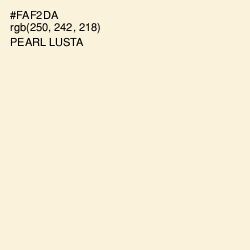 #FAF2DA - Pearl Lusta Color Image